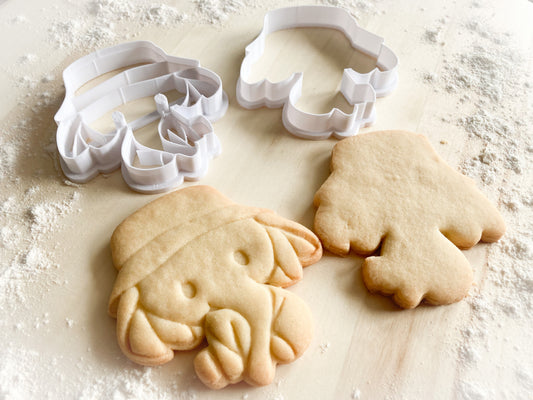 062* Elephant Cookie cutter and stamp