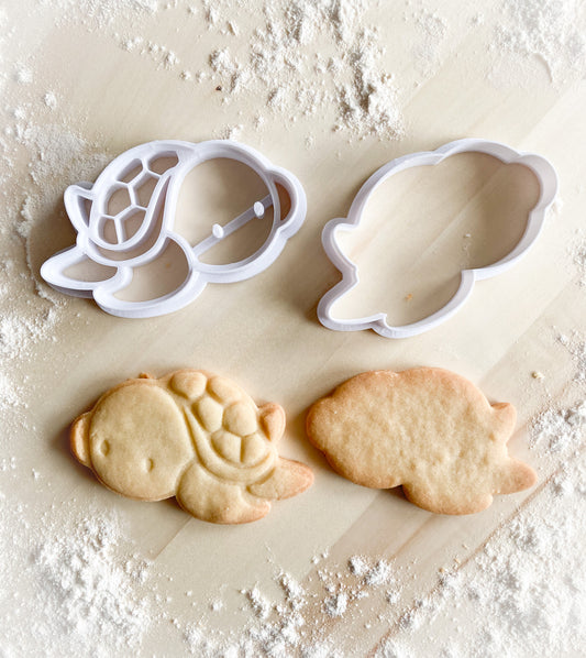 059* Turtle Cookie cutter and stamp
