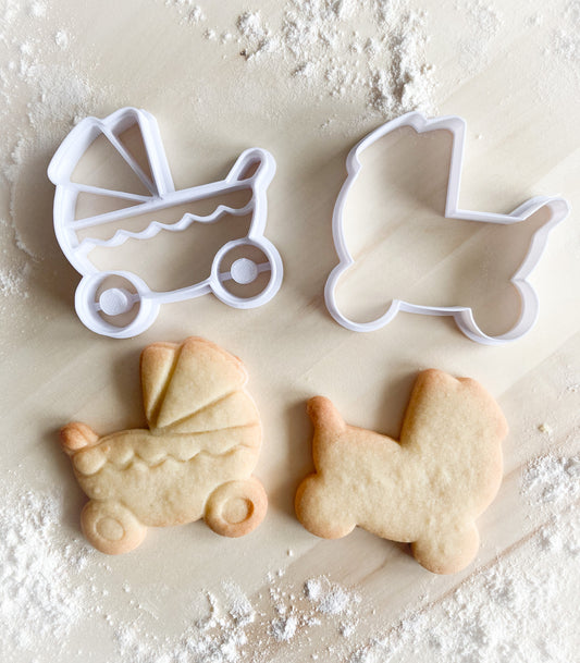 055* Baby carriage Cookie cutter and stamp