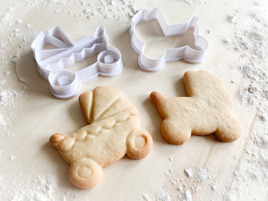 055* Baby carriage Cookie cutter and stamp