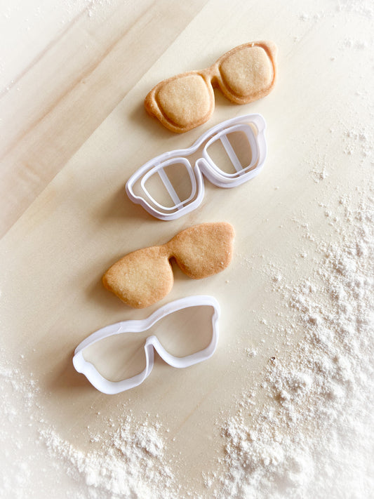 088* Glasses, sunglasses Cookie cutter and stamp