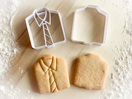 083* Mens shirt Cookie cutter and stamp