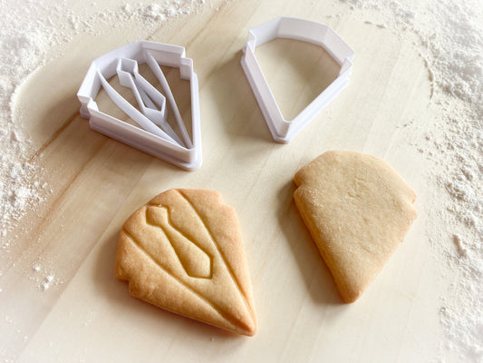 082* Mens suit Cookie cutter and stamp