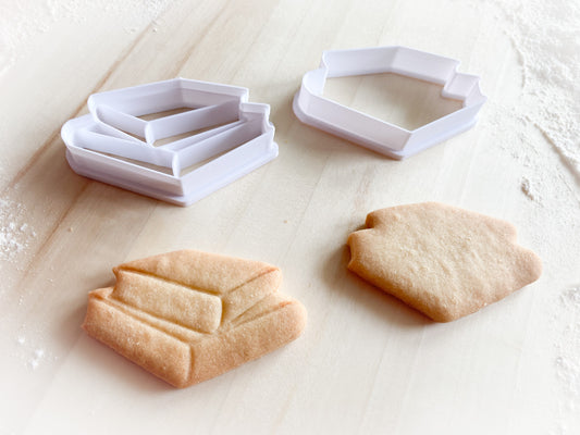 071* Books Cookie cutter and stamp
