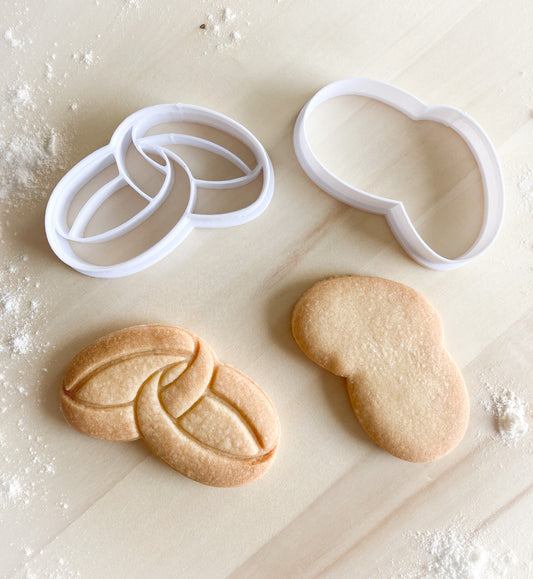 113* Wedding rings Cookie cutter and stamp