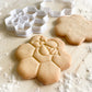 121* Honeycomb with bee Cookie cutter and stamp