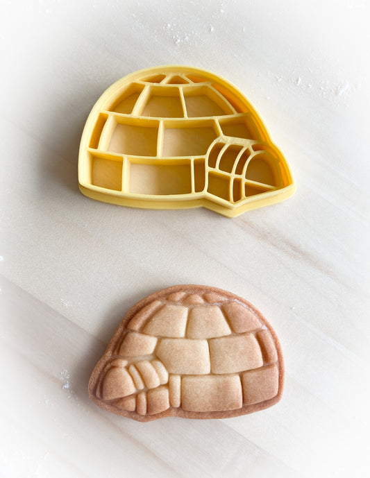 213* Igloo Cookie cutter and stamp
