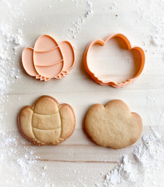 328* 3 Easter eggs Cookie cutter and stamp