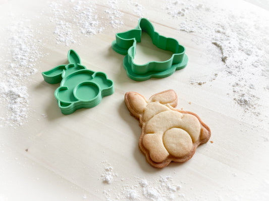449* Bunny backside Cookie cutter and stamp