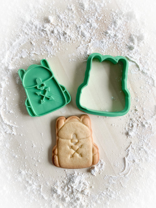 446* Tourist backpack Cookie cutter and stamp