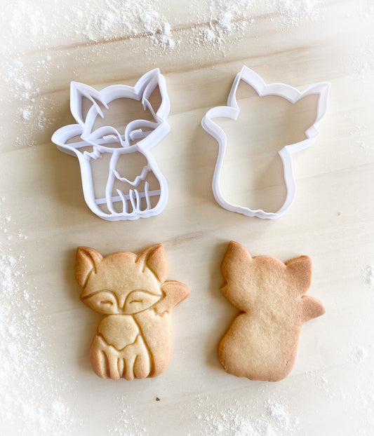 159* Fox Cookie cutter and stamp