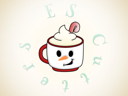 581* Snowmans mug cookie cutter
