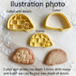 457* Excavator Cookie cutter and stamp