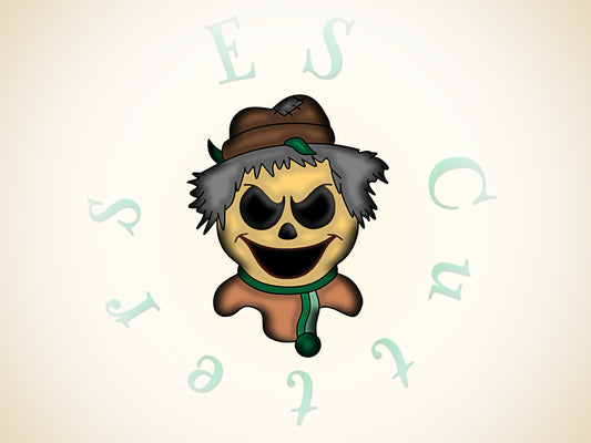 555* Scarecrow Cookie cutter and stamp